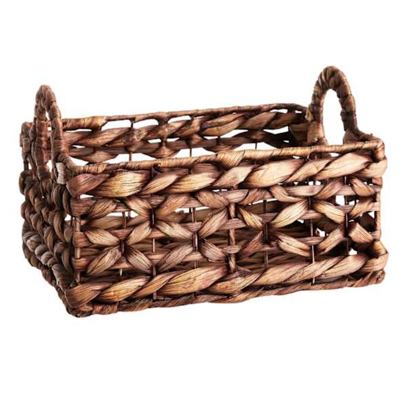 Medium Dark Brown Rectangle Storage Basket | Providence | At Home