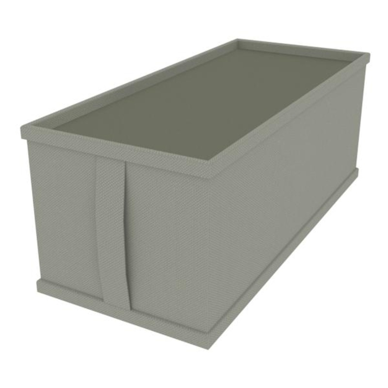 Rectangle Hanging Closet Storage Bin, Grey