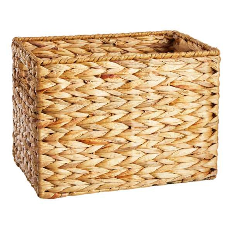 Water Hyacinth Rectangle Basket Medium | At Home
