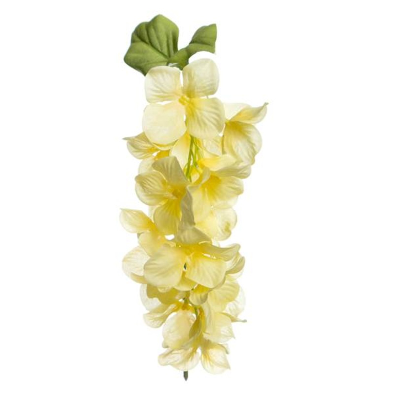 Yellow Hanging Hydrangea Pick, 18″