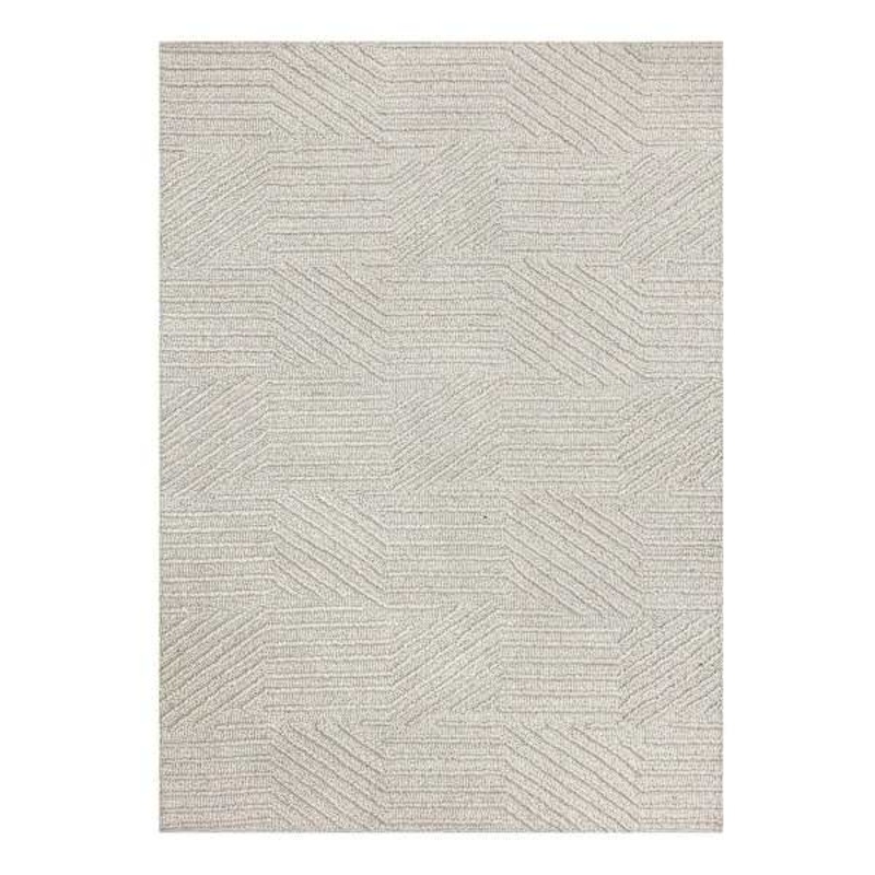 (A473) Found & Fable Dartmouth Ivory Tufted Area Rug, 5×7