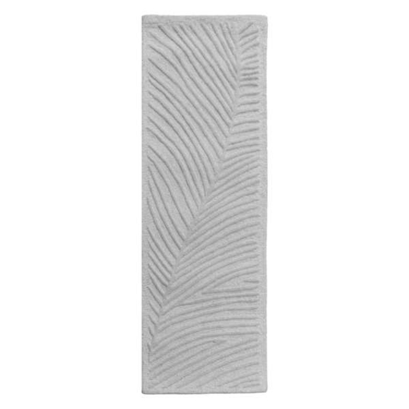 (A482) Crosby St. Neutral Palm Runner, 2×6