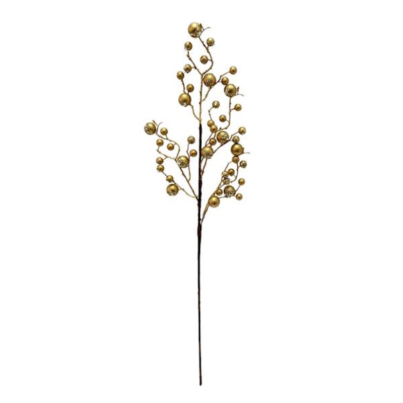 Gold Berry Twig Spray 30″ | Floral Dcor | At Home