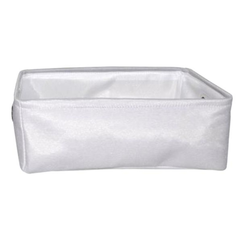 Light Grey Rectangle Fabric Storage Basket, Small