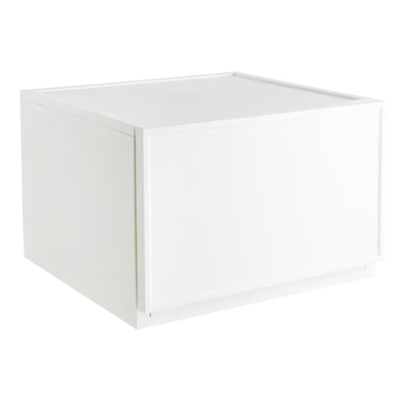 REAL SIMPLE White Plastic Pull Out Storage, Medium
