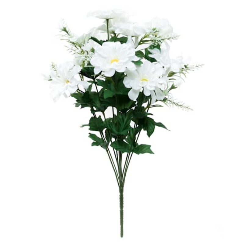 White Daisy Floral Spray, 19.5″