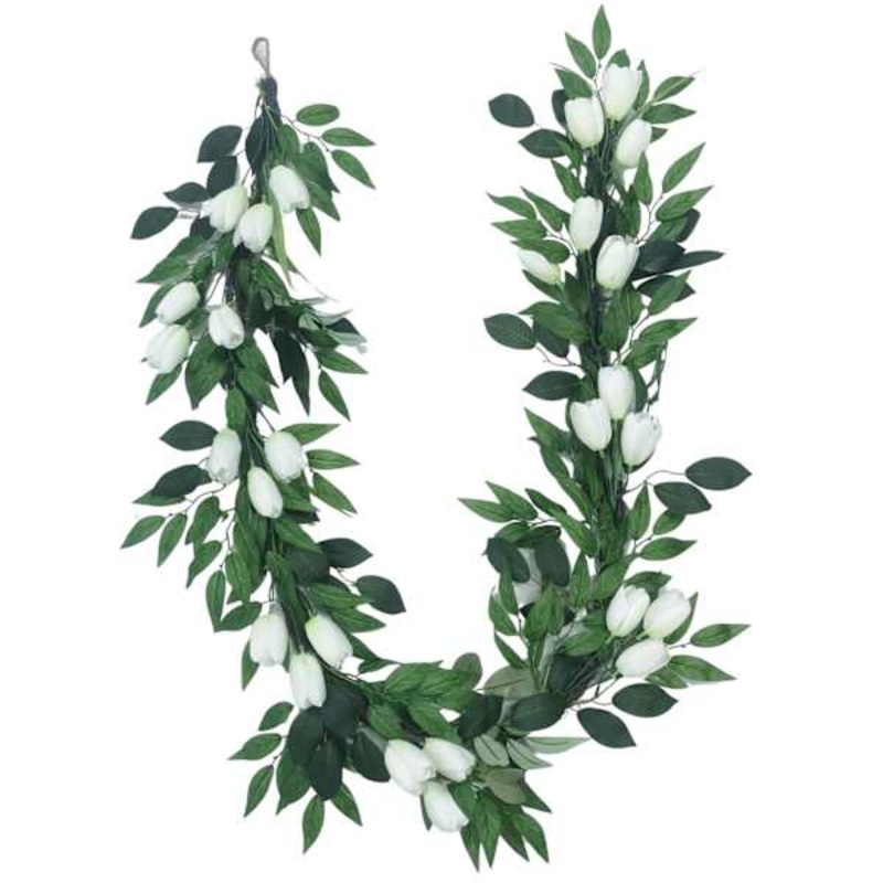 White Tulip Garland, 72″