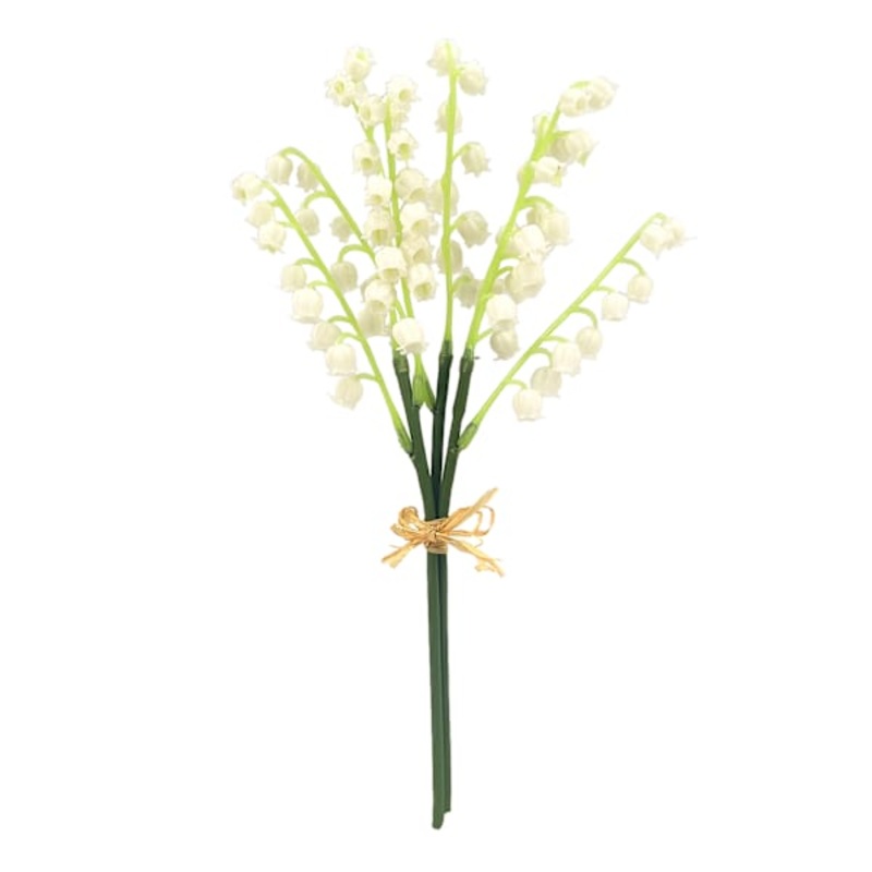 Willow Crossley Lily of The Valley Floral Bundle, 10″