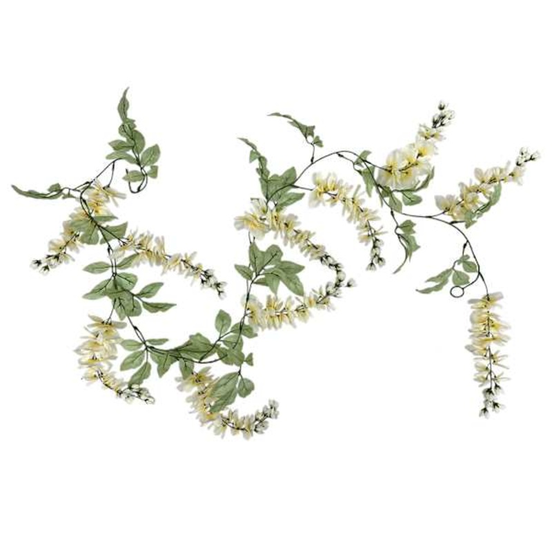 Yellow Wisteria Floral Garland, 72″