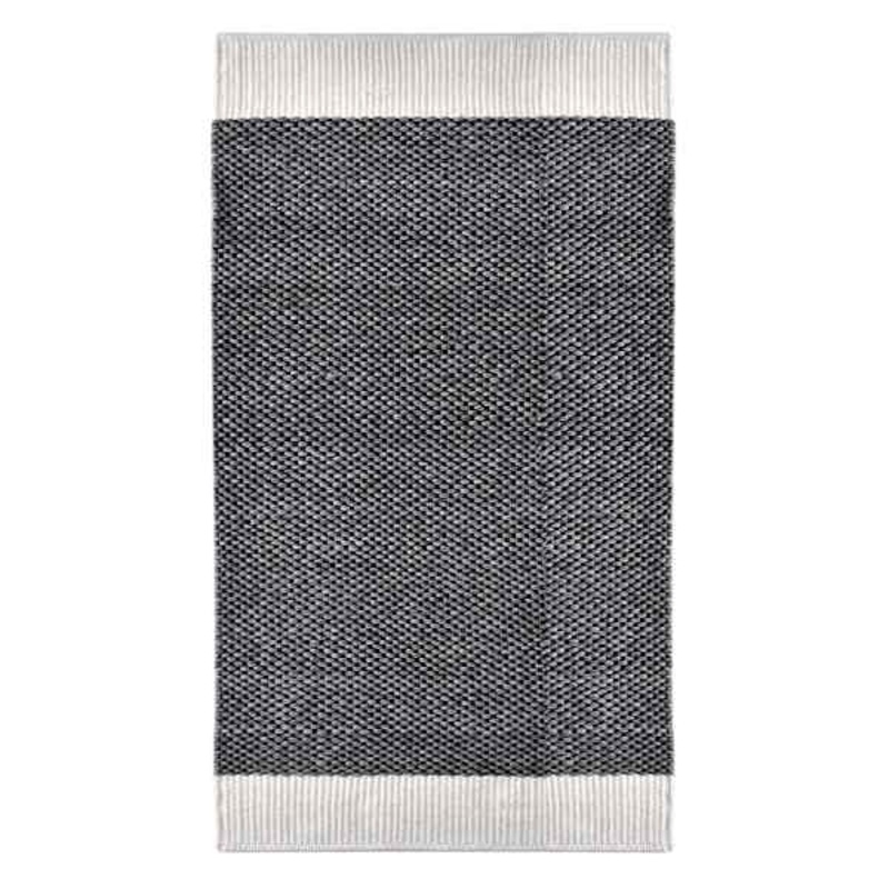 (A497) Crosby St. Grey Verve Knotted Woven Accent Rug, 2×4