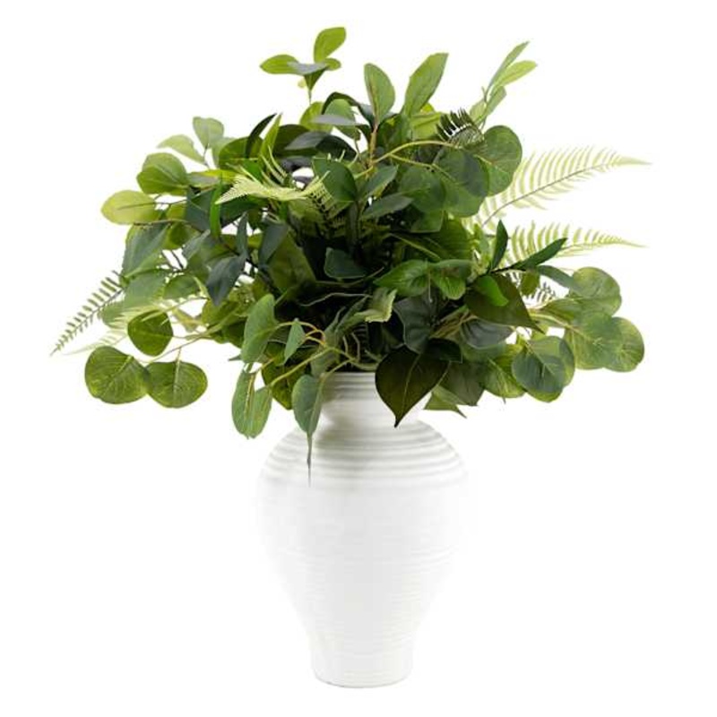 Greenery Arrangement in MGO Pot, 26″