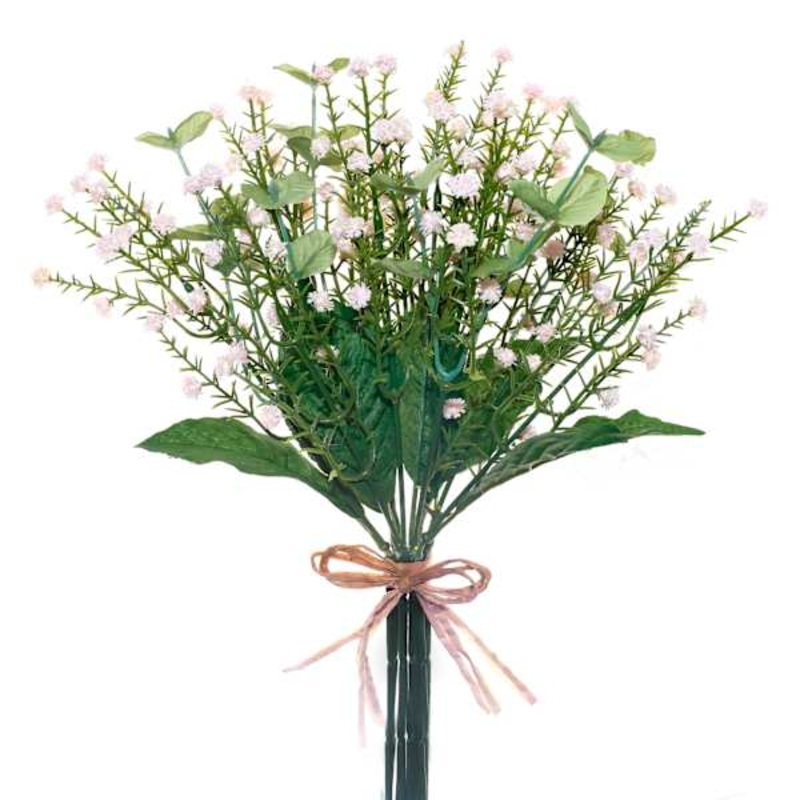 Light Pink Mixed Floral Bundle, 13.5″