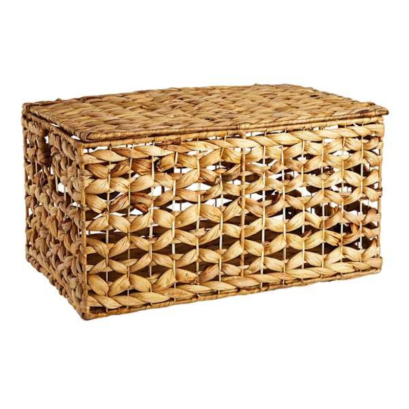 Providence Melia Flower Weave Lidded Storage Trunk Large | At Home