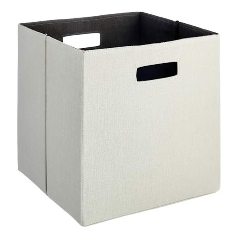 REAL SIMPLE Grey Modular Storage Cube, 13″