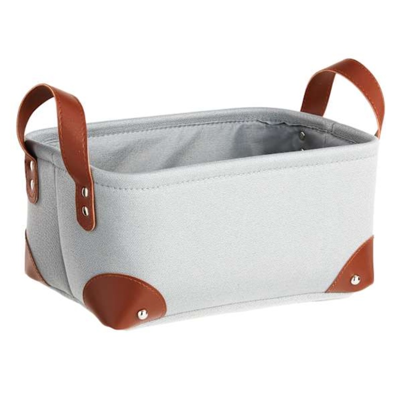 Rectangle Fabric Storage Basket, Small