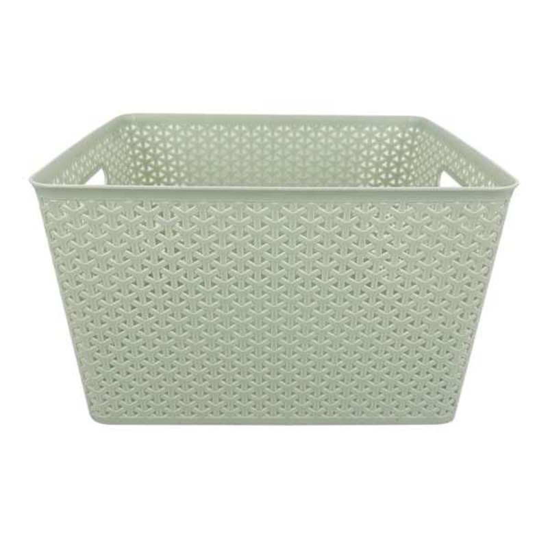 Y-Weave Mint Storage Basket, Medium