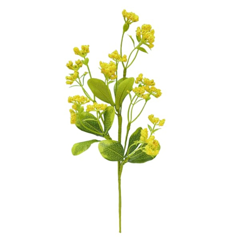 Yellow Baby’s Breath Floral Pick, 15″