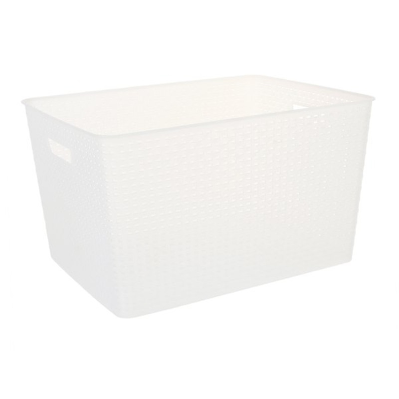 Clear Crossover Weave Storage Basket, XX-Large