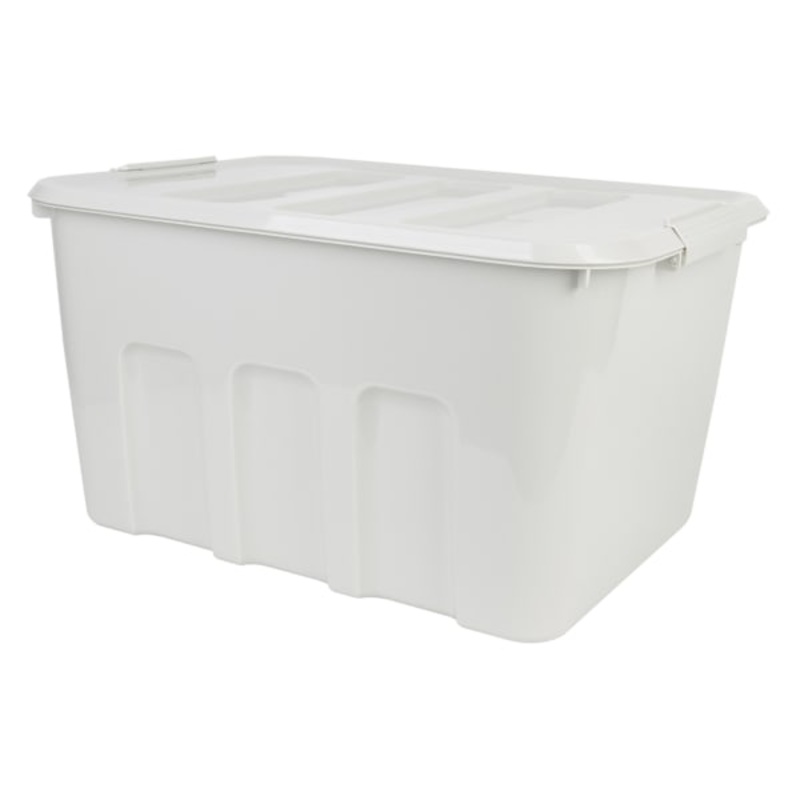 Grey & Clear Storage Tote, 52l