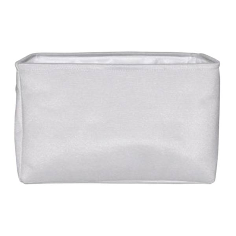 Light Grey Rectangle Fabric Storage Basket Large | At Home