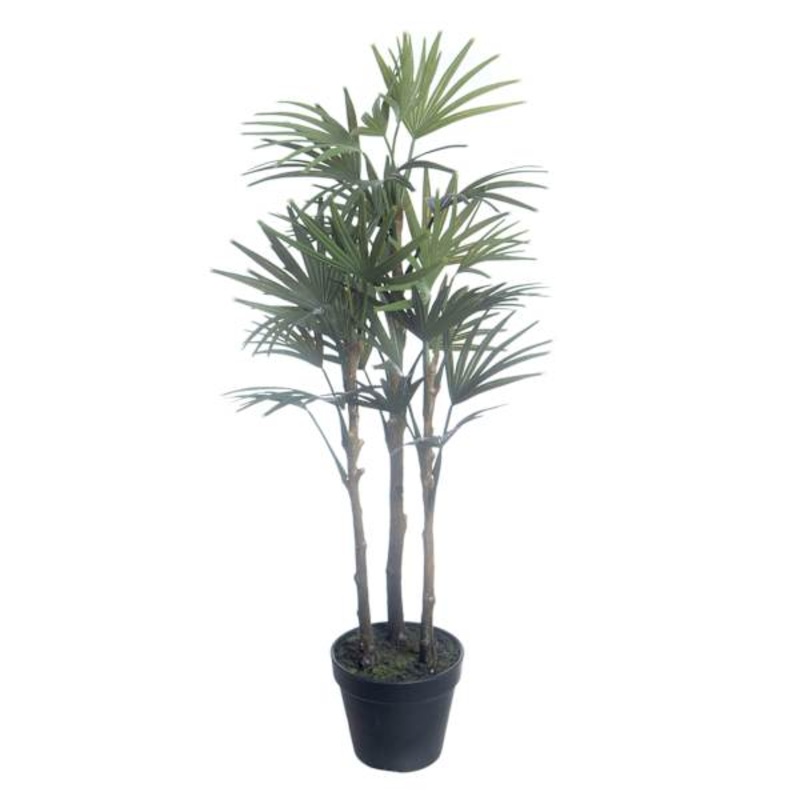Outdoor Rated Potted Fan Palm, 25″