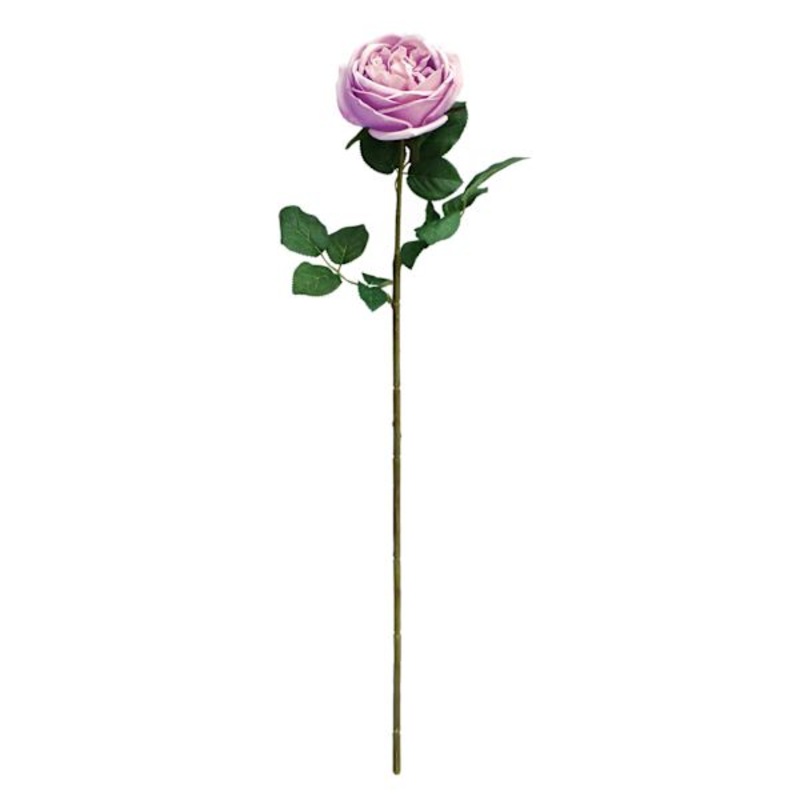 Willow Crossley Light Purple Real Feel Rose Floral Stem, 25.6″