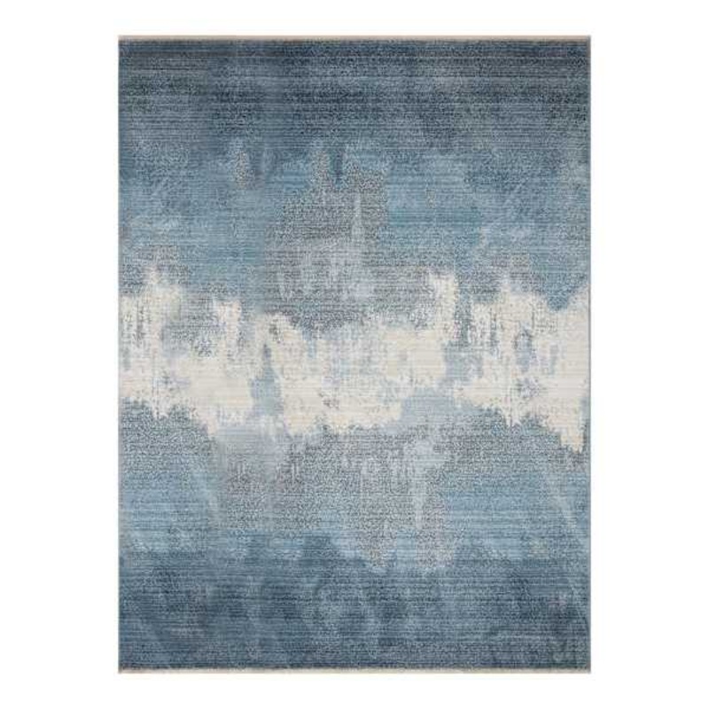 (B763) Ty Pennington Cypress Blue Ombre Area Rug, 8×10