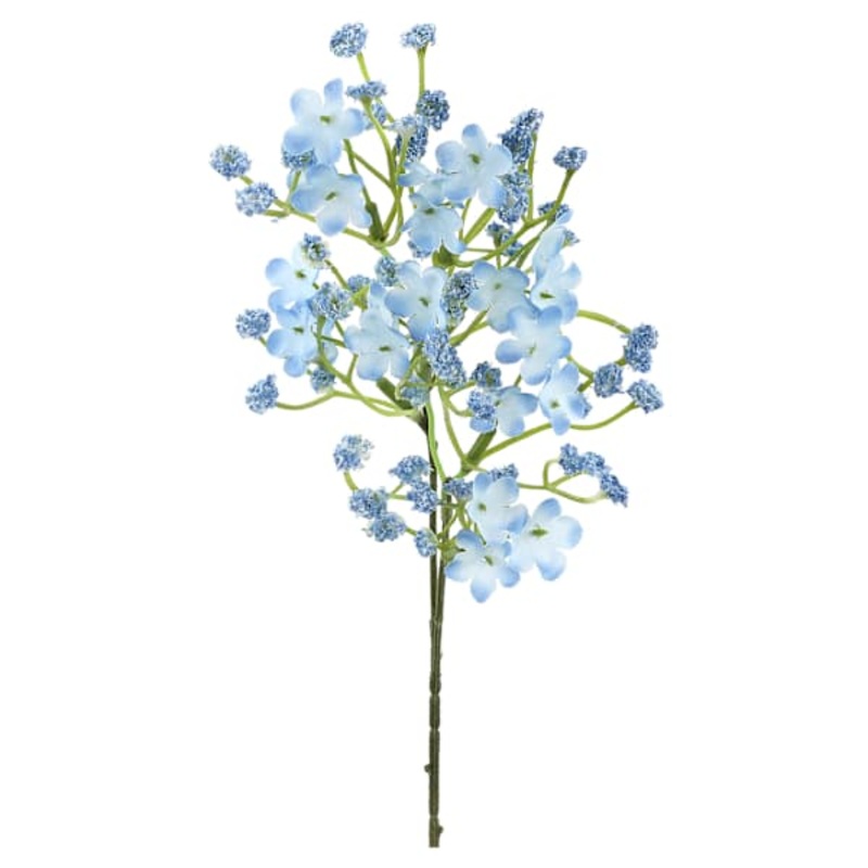 Blue Baby’s Breath Floral Pick, 12″
