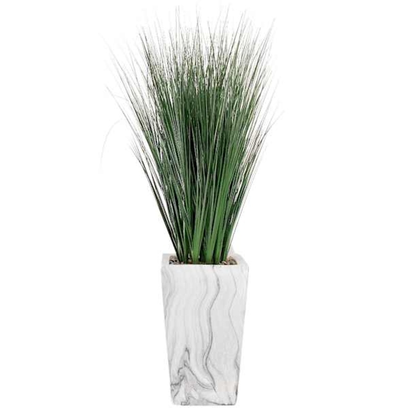 Grass Bundle with Marbled Planter, 46″
