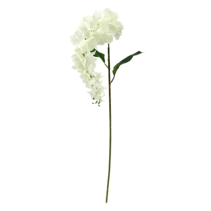 White Hanging Hydrangea Floral Stem, 26″