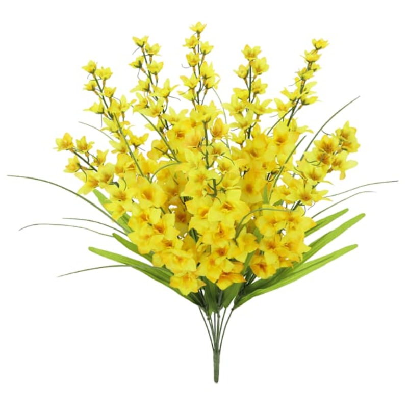 Yellow Delphinium Floral Spray, 30″