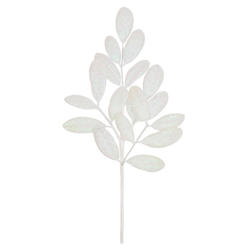 18.5In Plastic Foliage Pick With Iridescence | At Home