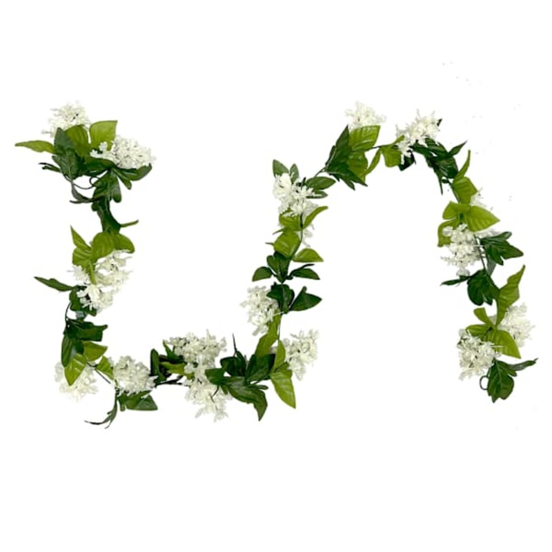 Cream Lilac Floral Garland, 72″