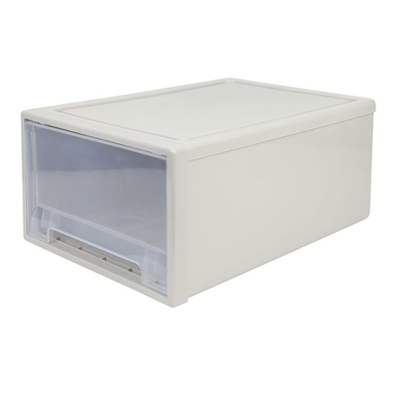 Grey Stackable Storage Drawer Small | At Home