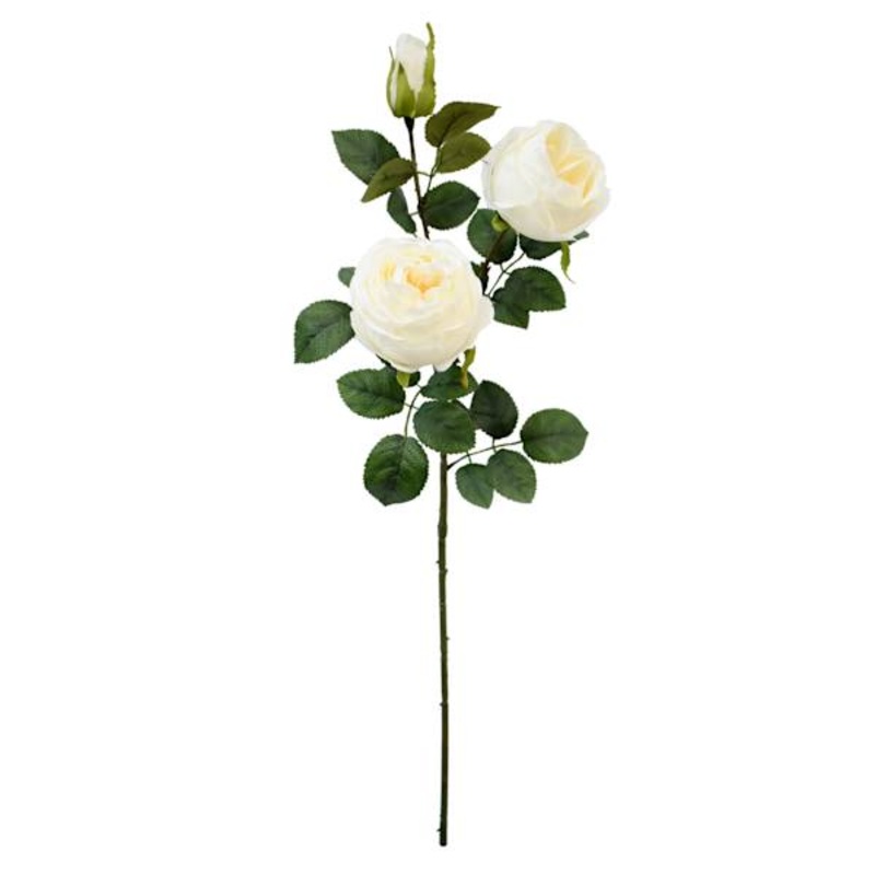 Willow Crossley Coconut Milk Rose Floral Stem, 27″