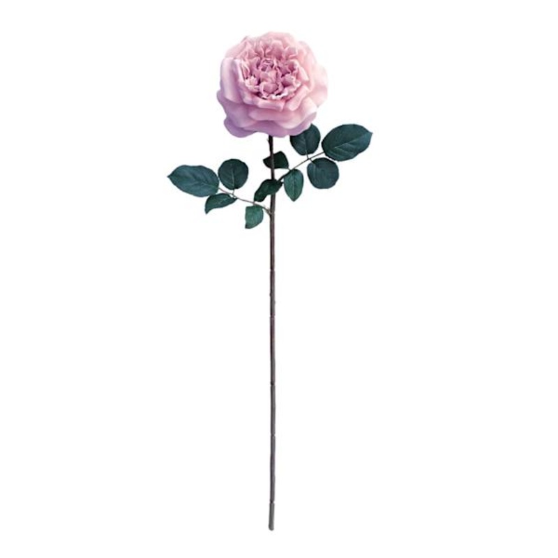 Willow Crossley Pink Real Feel Rose Floral Stem, 25.6″