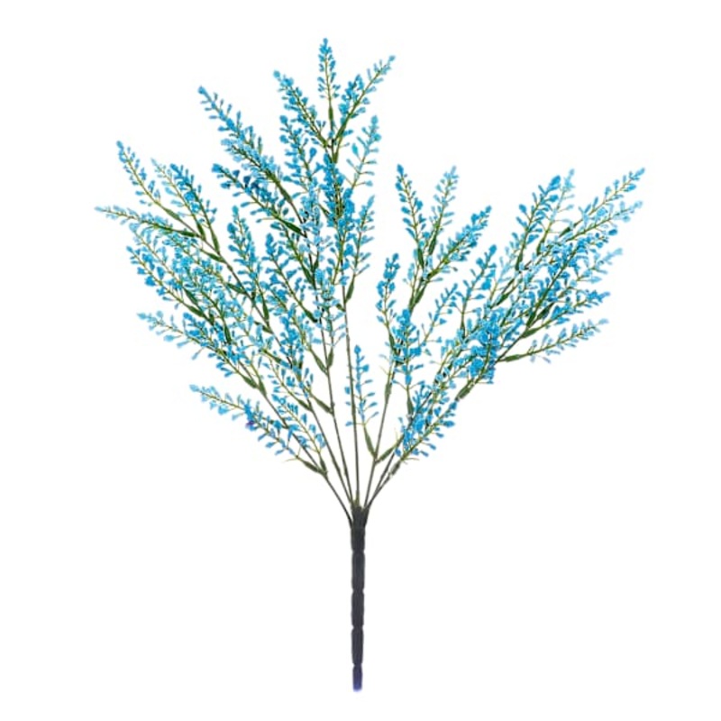 7-Head Blue Astilbe Floral Bush, 19″