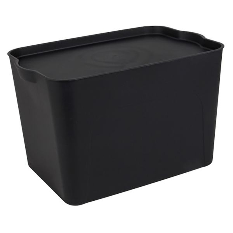 Black Storage Container Large | At Home