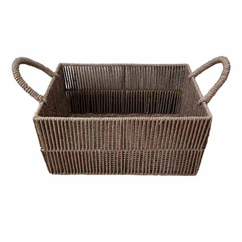 Brown Paper Storage Basket, Small