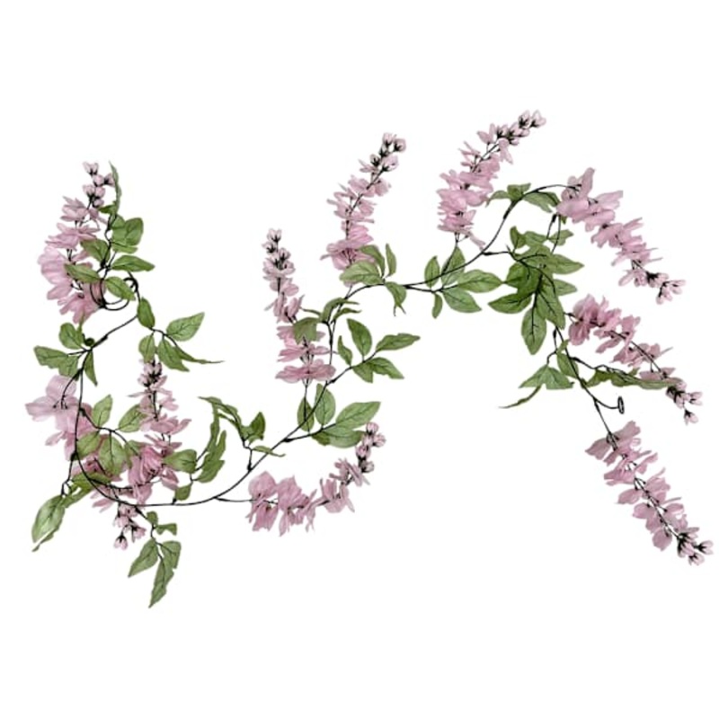 Pink Wisteria Floral Garland, 72″