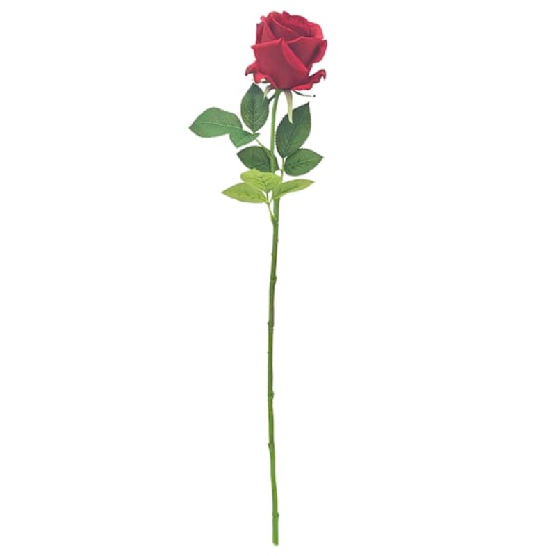 Red Real Feel Rose Floral Stem, 27″