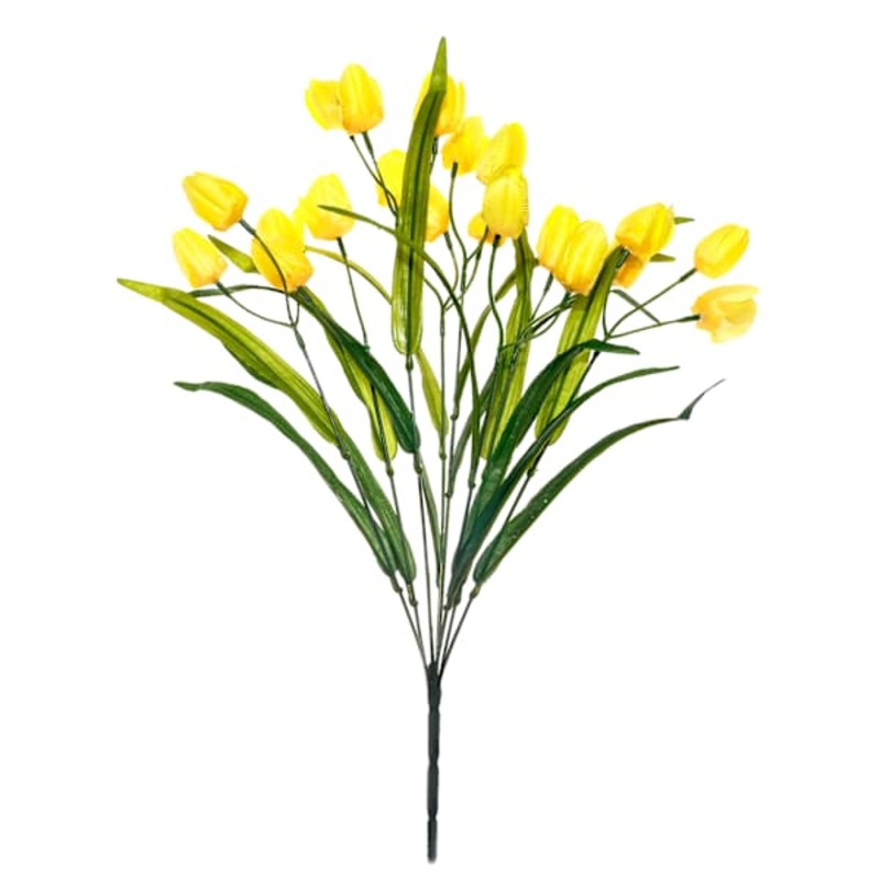 Yellow Mini Tulip Floral Spray, 21″