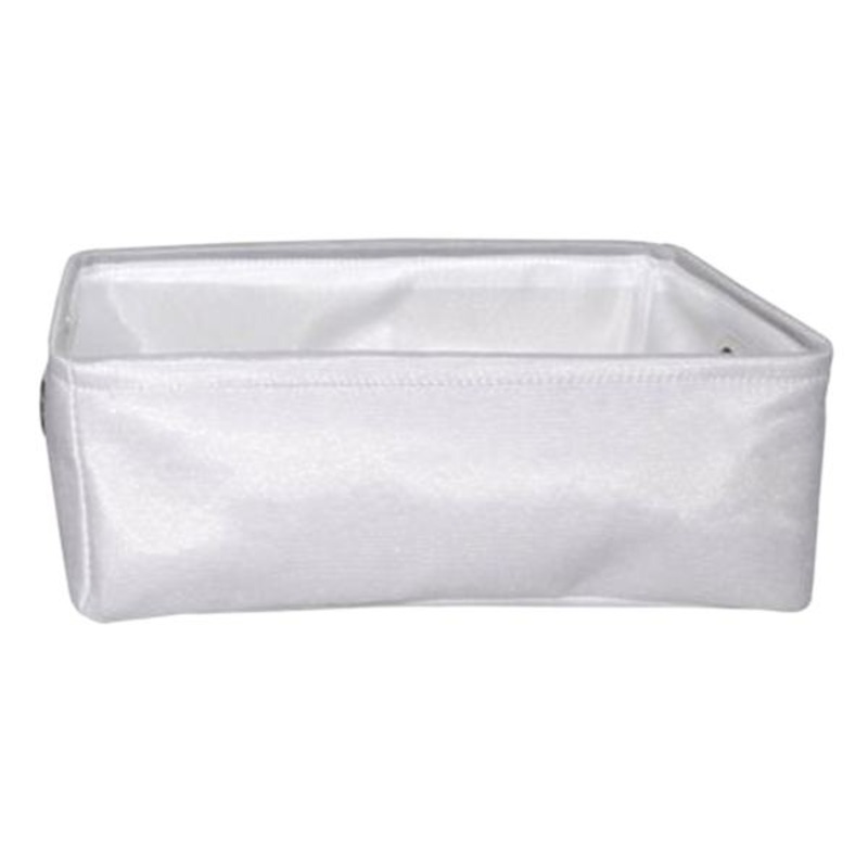 Light Grey Rectangle Fabric Storage Basket, Large