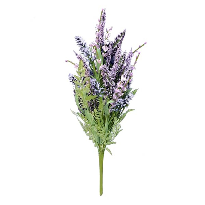 Purple Heather Floral Spray, 21″