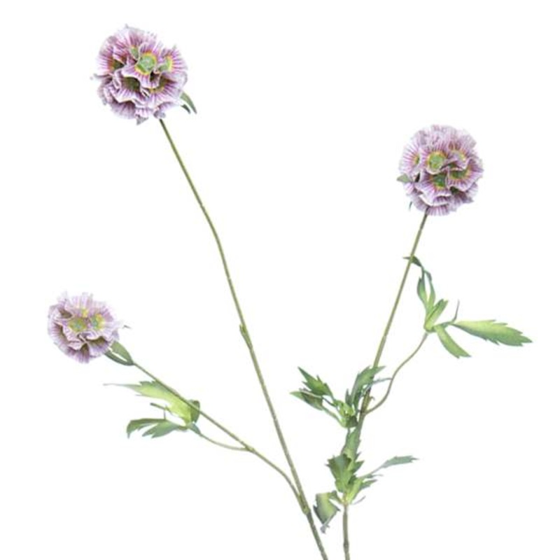 Purple Scabiosa Spray, 29.5″
