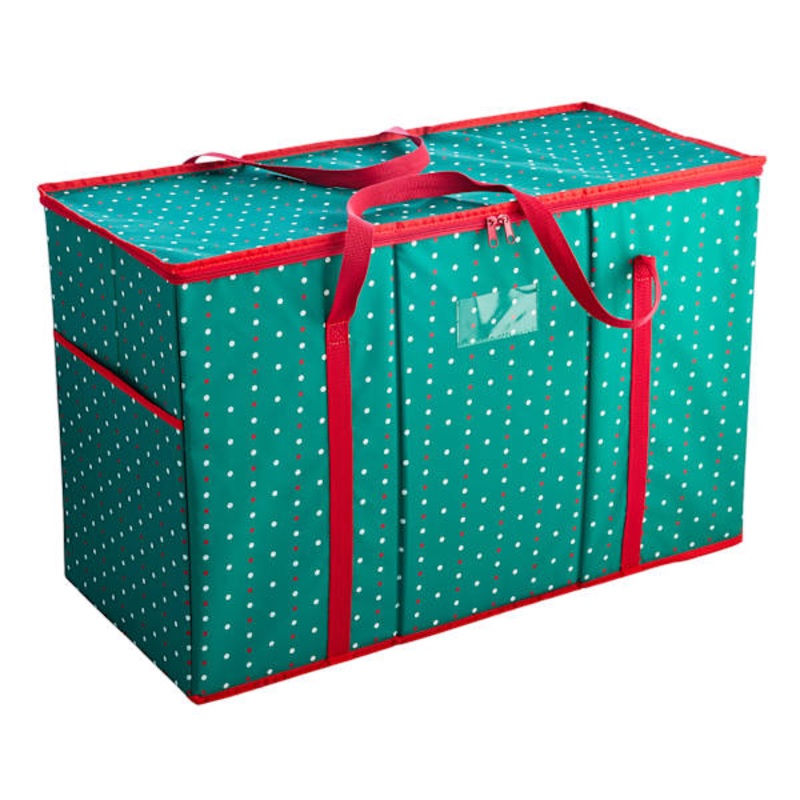 REAL SIMPLE Christmas Decor Storage with Adjustable Dividers