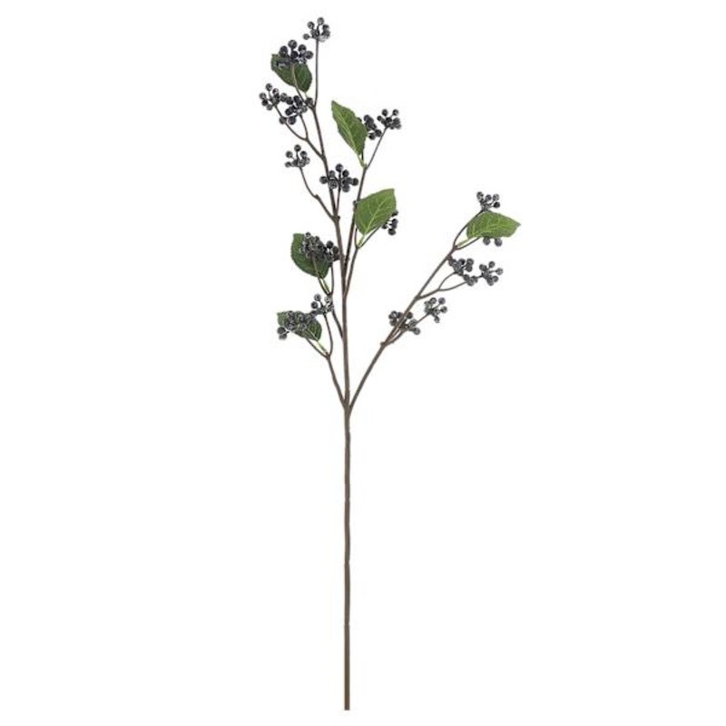 Willow Crossley Purple Berry Floral Stem, 30″