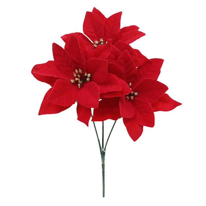 3-Pack Red Poinsettia Bush, 12.5″