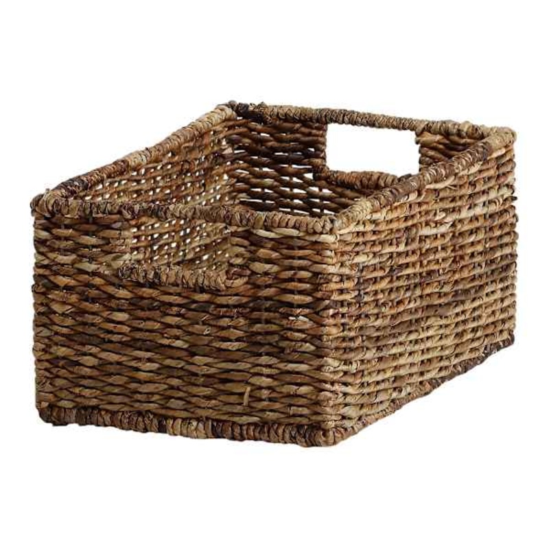 Abaca Rectangle Storage Basket, Medium