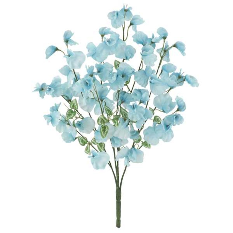 Blue Sweet Pea Floral Bush, 21″
